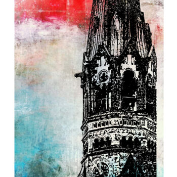 Digital Arts titled "Gedächtniskirche Be…" by Ruuton, Original Artwork, Digital Print