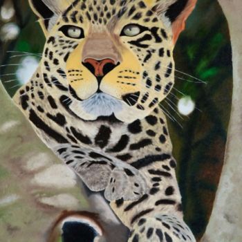 Malerei mit dem Titel "leopardo" von Ruy Alves, Original-Kunstwerk