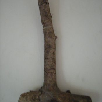 Sculpture titled "wood hammer" by Ruz Forest, Original Artwork, Wood