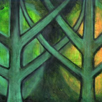 Malarstwo zatytułowany „green power, origin…” autorstwa Ruz Forest, Oryginalna praca, Inny