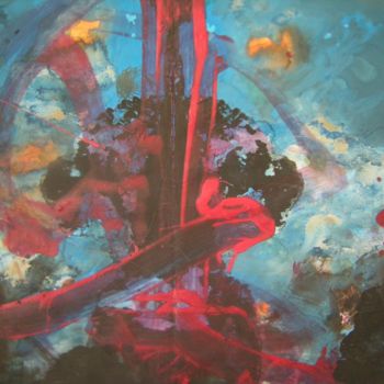 Schilderij getiteld "abstract 16, origin…" door Ruz Forest, Origineel Kunstwerk