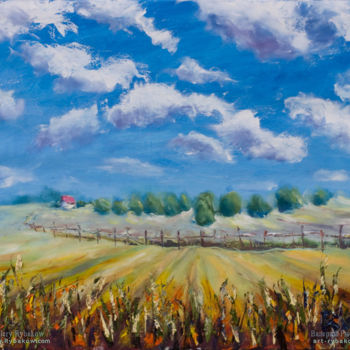 Peinture intitulée "Landscape oil paint…" par Rybakow Fine Art, Œuvre d'art originale