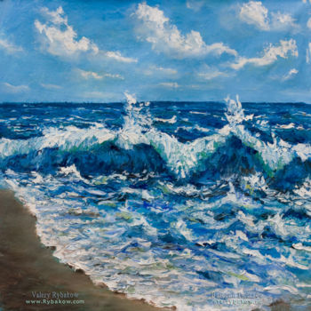 Peinture intitulée "Seashore - my new s…" par Rybakow Fine Art, Œuvre d'art originale