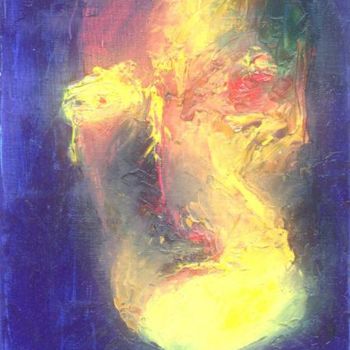 Painting titled "Deep scepsis" by Rybalko, Original Artwork, Oil