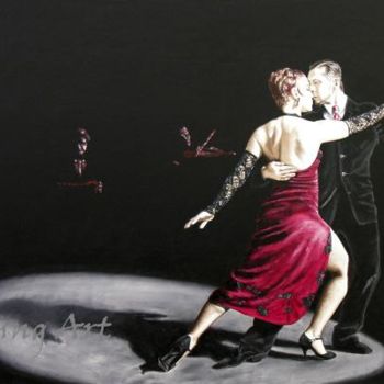 Painting titled "The Rhythm of Tango" by Richard Young, Original Artwork