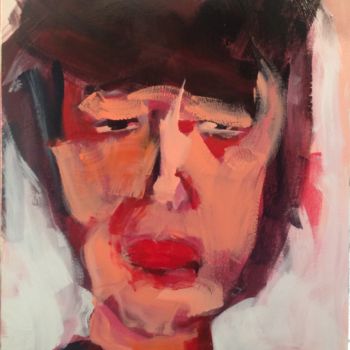 Pintura titulada "La sournoise" por Maryse Coin (Ryse Kaïa), Obra de arte original, Acrílico Montado en Bastidor de camilla…