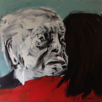 Painting titled "Consolation" by Maryse Coin (Ryse Kaïa), Original Artwork, Acrylic Mounted on Wood Stretcher frame