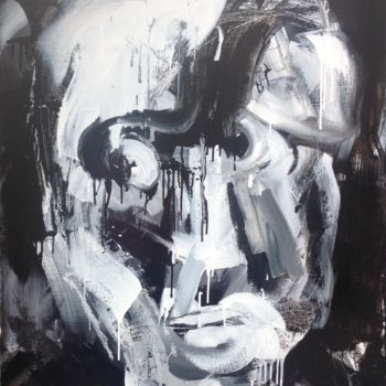 Pintura titulada "Interaction" por Maryse Coin (Ryse Kaïa), Obra de arte original, Acrílico Montado en Bastidor de camilla d…
