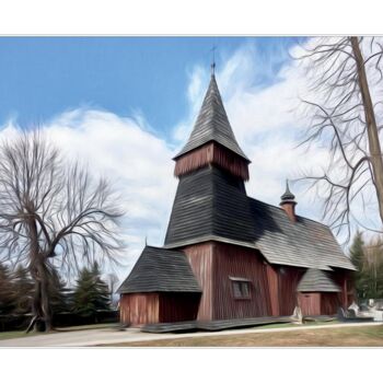 Fotografia zatytułowany „Kościół w Białce Ta…” autorstwa Ryszard Stelmachowicz, Oryginalna praca, Fotografia cyfrowa