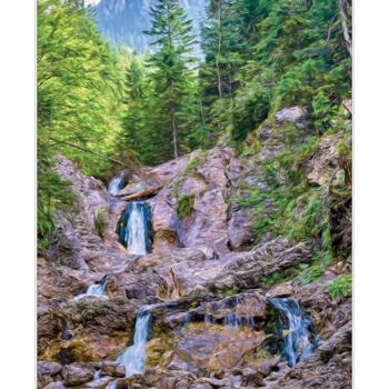 Fotografia zatytułowany „Sarni Wodospad w Ta…” autorstwa Ryszard Stelmachowicz, Oryginalna praca, Fotografia cyfrowa