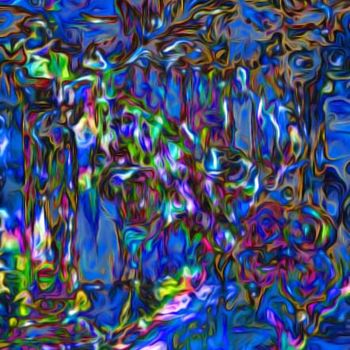 Цифровое искусство под названием "foudre sur la Seine…" - Decolorado, Подлинное произведение искусства, Цифровая живопись