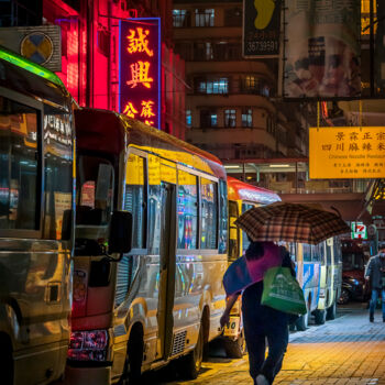 Фотография под названием "Mongkok nights" - Sergio Capuzzimati, Подлинное произведение искусства, Цифровая фотография
