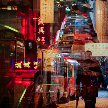 Fotografia intitolato "Mongkok nights#2" da Sergio Capuzzimati, Opera d'arte originale, Fotografia digitale
