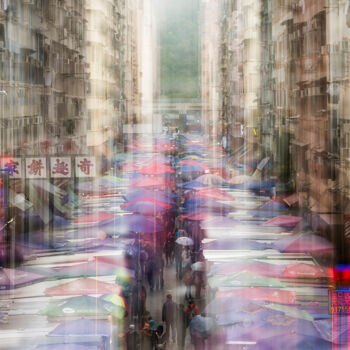 Photographie intitulée "The umbrellas" par Sergio Capuzzimati, Œuvre d'art originale, Photographie numérique