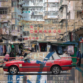Fotografie getiteld "Hong Kong Graffiti" door Sergio Capuzzimati, Origineel Kunstwerk, Digitale fotografie