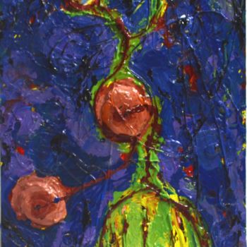 Schilderij getiteld "A blue creature" door Siefaldeen Mohammad, Origineel Kunstwerk, Acryl