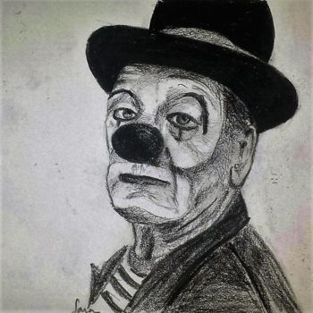 Drawing titled "I want you to be ha…" by Sol, Original Artwork, Charcoal