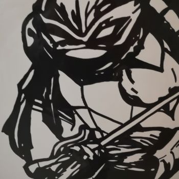 Dibujo titulada "Tortue ninja" por Speeedy Art, Obra de arte original