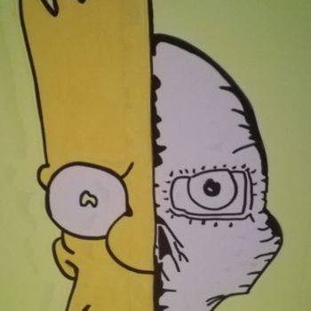 Peinture intitulée "Bart simpsons" par Speeedy Art, Œuvre d'art originale