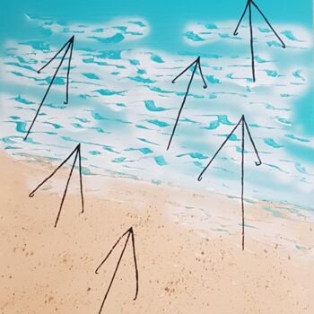 Peinture intitulée "Vent sur la côte" par Sebastien Vernier, Œuvre d'art originale, Acrylique