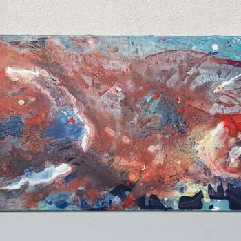 Painting titled "De rouille et d'eau" by Sebastien Vernier, Original Artwork, Acrylic