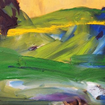 Malerei mit dem Titel "landscape-5" von S.Weinmann, Original-Kunstwerk, Öl