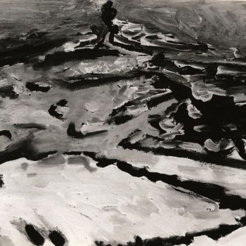 Painting titled "black-and-white-stu…" by S.Weinmann, Original Artwork