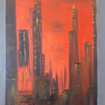 Painting titled "new-red-york.jpg" by Saadi, Original Artwork