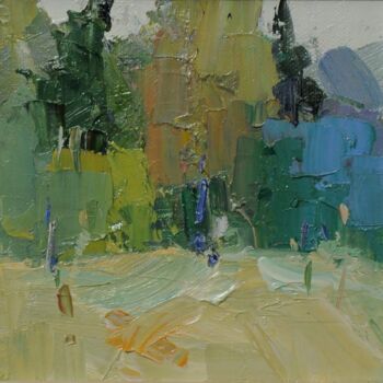 Malerei mit dem Titel "Landscape" von Saash, Original-Kunstwerk, Öl