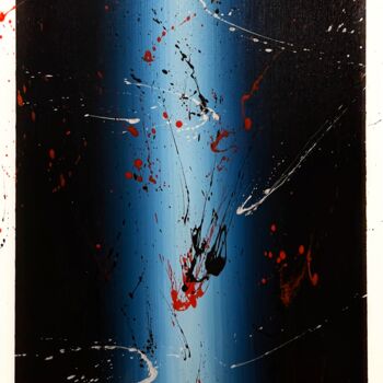 Malarstwo zatytułowany „Blue Darkness” autorstwa Sab Wisniewsky, Oryginalna praca, Akryl
