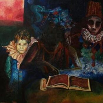 Pittura intitolato "La familia" da Alfonso Sabariego, Opera d'arte originale