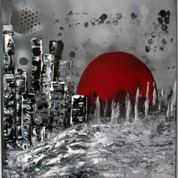 Painting titled "GRAVITY 12" by Sabiline, Original Artwork, Acrylic