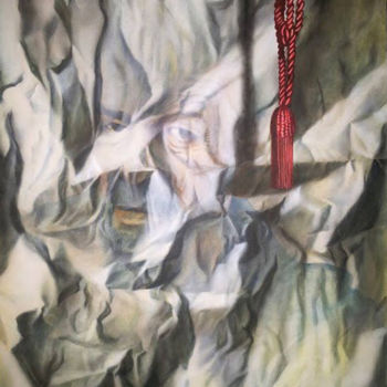 Painting titled "Red Tassel" by Sabin Şi Cătălina Art, Original Artwork, Acrylic