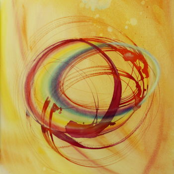 Malerei mit dem Titel "dynamics - ILONKAJA" von Sabina Kiss, Original-Kunstwerk, Acryl