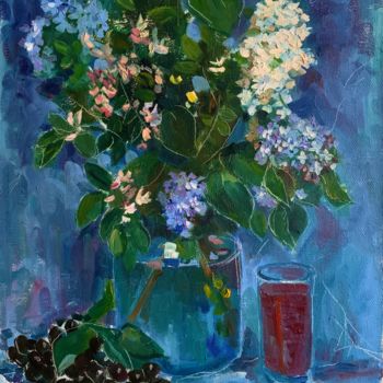 Картина под названием "Lilac" - Сабина Пыраева, Подлинное произведение искусства, Масло