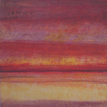 Peinture intitulée "coucher-de-soleil-L7" par Sabine Dutilh, Œuvre d'art originale, Autre