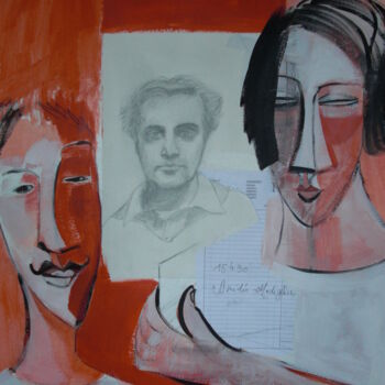Peinture intitulée "amedeo-modigliani.j…" par Sabine Maffre, Œuvre d'art originale