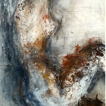 Картина под названием "Femme au lever" - Sabine Veillet, Подлинное произведение искусства, Акрил Установлен на Деревянная ра…