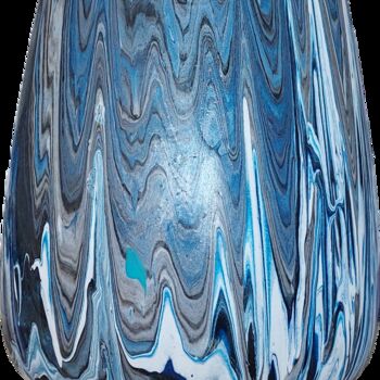 "Vase Bleu 03" başlıklı Design Sabine.Zao tarafından, Orijinal sanat, Aksesuarlar