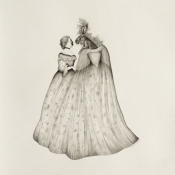 「Sister」というタイトルの描画 Sabine Delahautによって, オリジナルのアートワーク