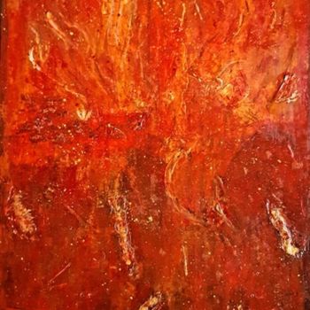 Painting titled "Brasero" by Sabine Branne, Original Artwork, Acrylic