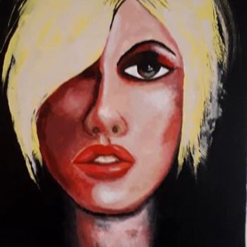 Malerei mit dem Titel "Miss bimbo" von Sabine M, Original-Kunstwerk, Acryl