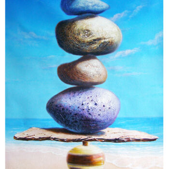 Painting titled "Balance 2" by Sabir Haque, Original Artwork, Acrylic