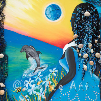 Картина под названием "The Heart of the Sea" - Sabree, Подлинное произведение искусства