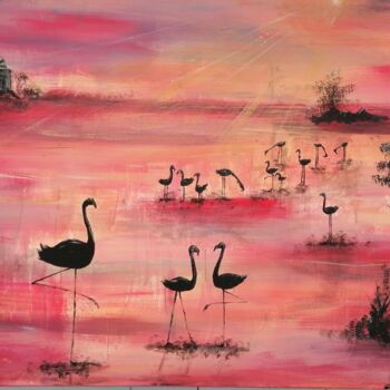 Malarstwo zatytułowany „Sardinian Sunset” autorstwa Sabrina Galijas-Reginali, Oryginalna praca, Akryl Zamontowany na Panel d…