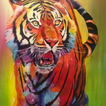 Painting titled "born to be wild" by Sabrina Seck, Original Artwork, Acrylic