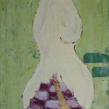 Painting titled "Enfantement" by Sabrina Verrier, Original Artwork, Acrylic