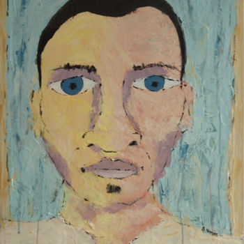 Malerei mit dem Titel "Jeunesse dorée" von Sabrina Verrier, Original-Kunstwerk, Acryl