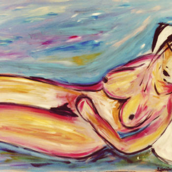 Картина под названием "Quiétude" - Sabrina Verrier, Подлинное произведение искусства, Акрил