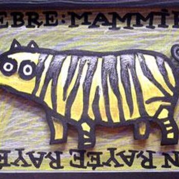 Pintura titulada "Cochon-Zebre" por Sacha Schwarz, Obra de arte original